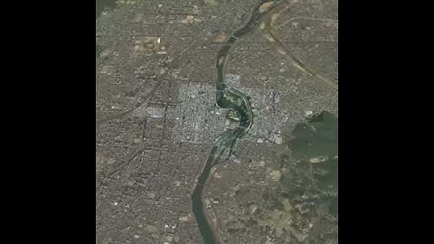 【3D GIS 動画】岡山城と後楽園を Drone2Map で作成