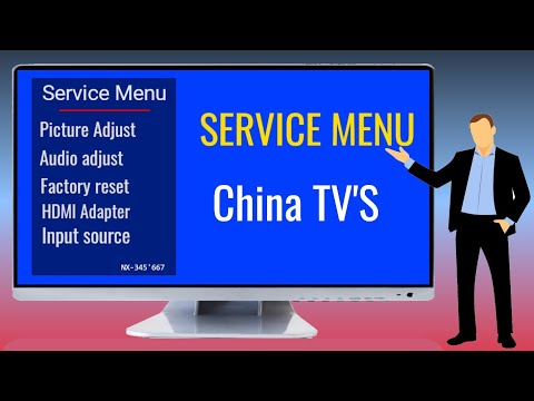 How To Access China TV Service Menu | All LED TV Service Menu Codes : China TV Factory Reset
