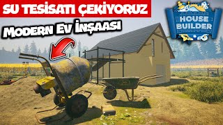 EVİN SU TESİSATINI ÇEKİYORUZ // BU SEFER MODERN EV İNŞAASINDAYIZ | HOUSE BUILDER !!