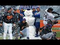 Best snow highlights and moments in MLB history! ☃️❄️