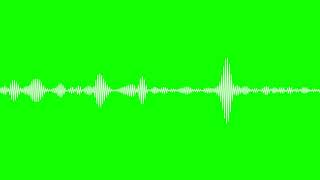 موجات صوتية جاهزة للتصميم 13          شاشة خضراء