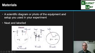 Parts of a Scientific Report
