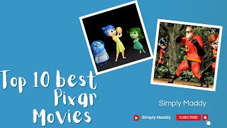 Top 10 Pixar movies