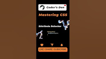 Attribute Selector in CSS | Selectors in CSS | Master CSS Part9 #coding #cssanimation #htmlcss #css