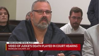 Video of Kentucky judge's death played in court hearing