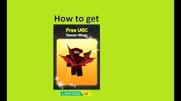 How to get Free UGC LIMITED Demon Wings from Clicker Mining Simulator  - Roblox