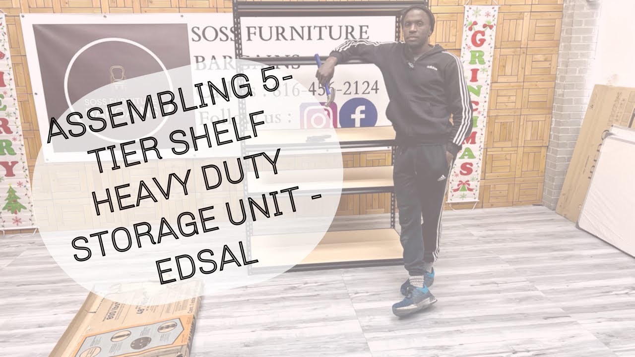 Assembling 5-tier shelf Heavy  Duty Storage Unit -EDSAL