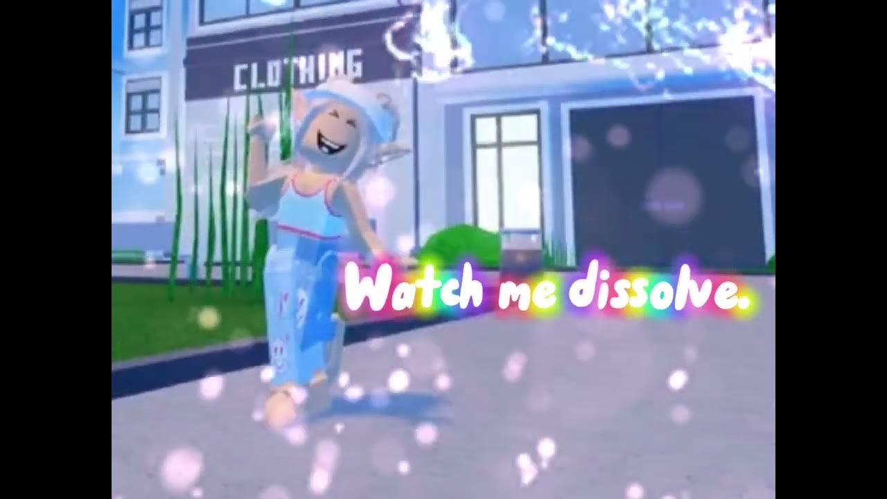 I Just Want You To Watch Me Dissolve Slowly I just want you to watch me dissolve slowly… 😉 - YouTube