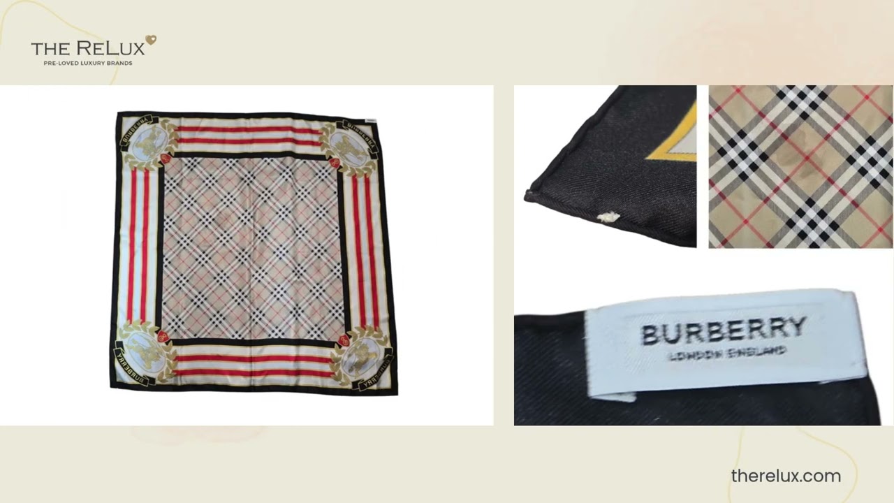 Burberry Montage Check Silk Scarf | The ReLux