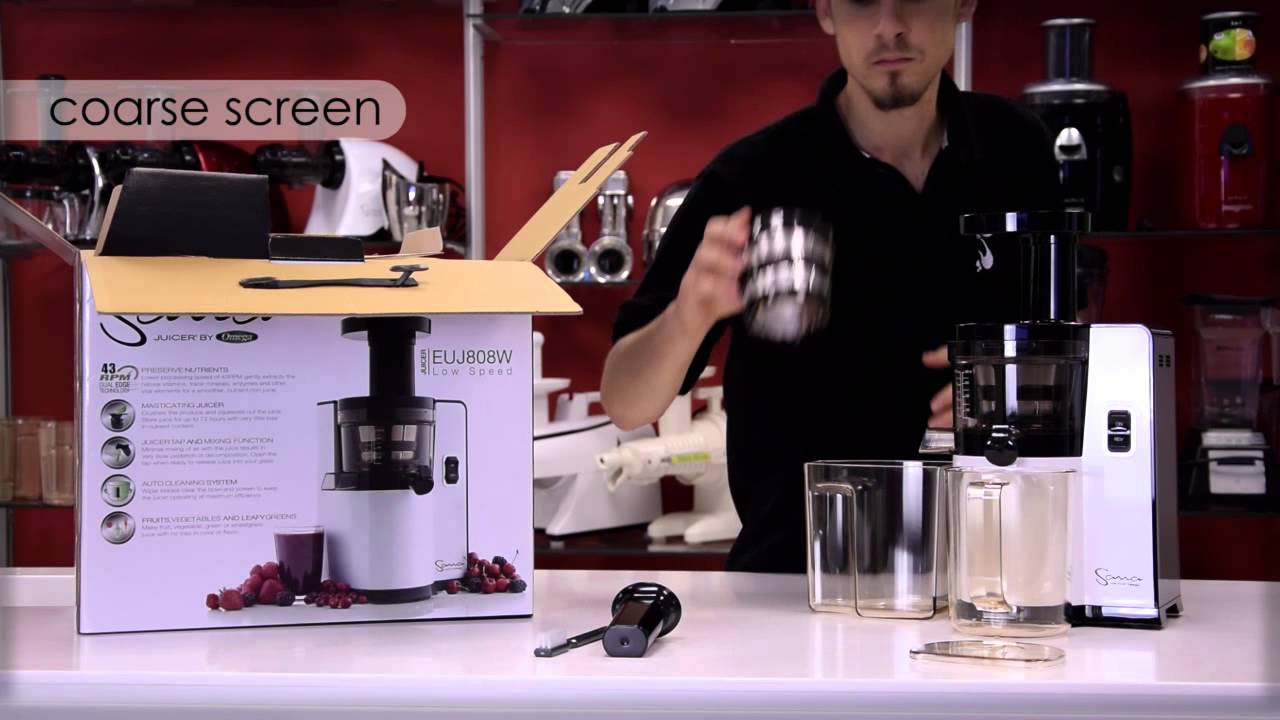 Unboxing Sana Juicer by Omega EUJ808W YouTube