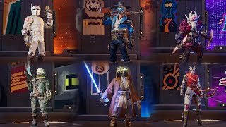 All character and skin from Star Wars : Hunter 2025 Part 1
