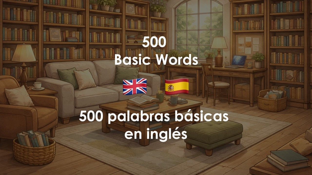 500 palabras básicas en inglés 🇬🇧 | Vocabulario esencial (A1–A2)
