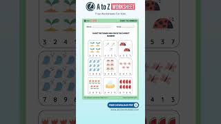 Counting Numbers Worksheet for Nursery Kids – Free Printable PDF