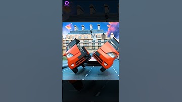 Car was cut into two pieces and hit #shorts