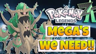 *NEW* Pokemon Mega Evolution's WE NEED In Pokemon Legends Z-A!!!!