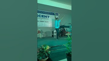 Rahul First year student Rocked at Student Induction Program