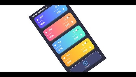 Demo Repeat Notifications android app