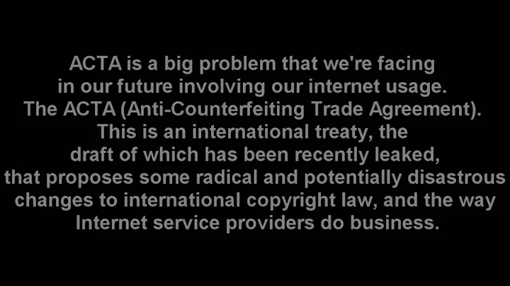 Internet Freedom Movement: Fight against the ACTA - DayDayNews