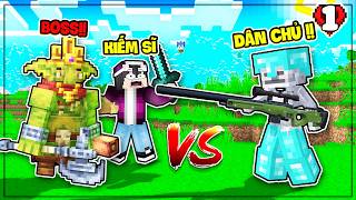 Minecraft  Linggango Tập 1 * Khởi đầu Mới BẤT ỔN !!! KIẾM vs DÂN CHỦ ai sẽ mạnh hơn :))