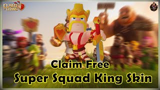 Claim Free Super Squad King Skin in Clash of Clans | COC Leak & Updates | @ClashWithAG52