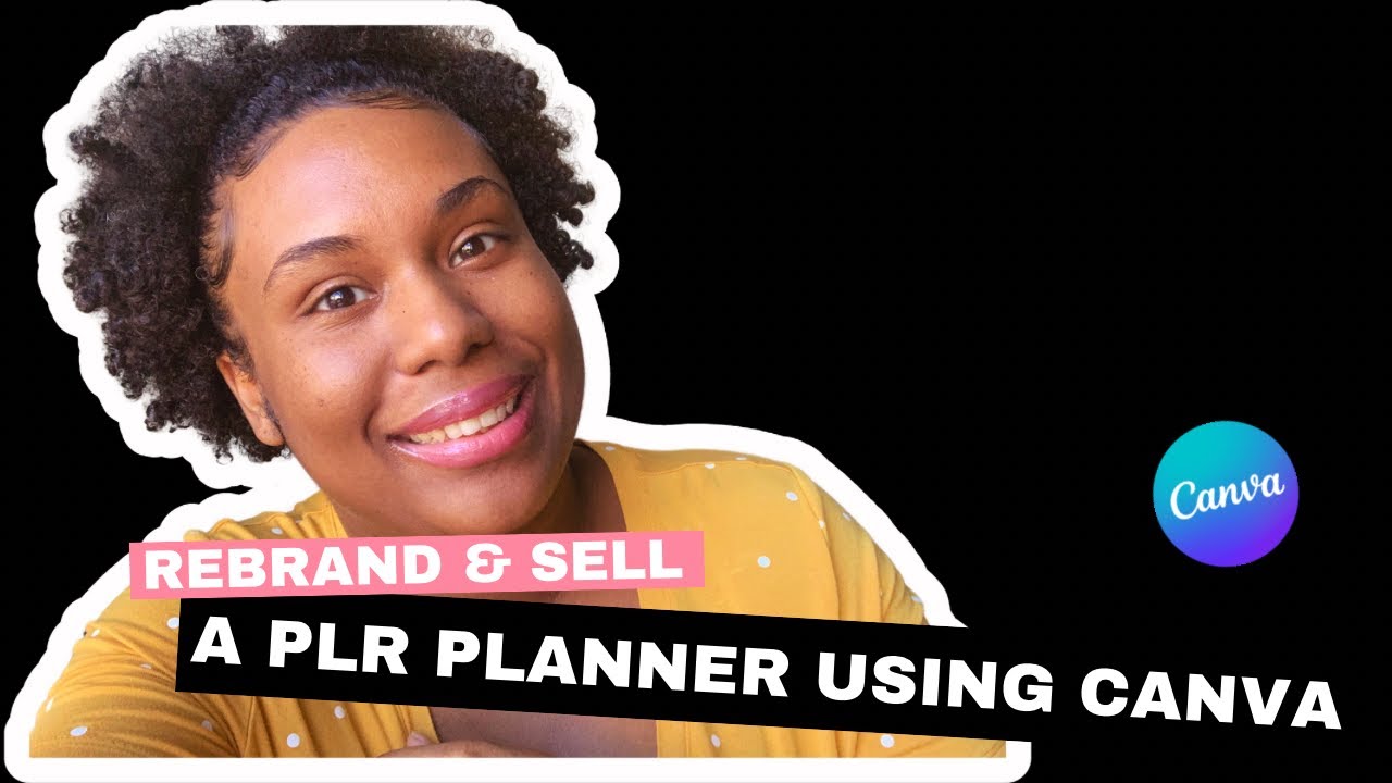 How to Edit & Rebrand a PLR Planner to Sell using Canva - YouTube