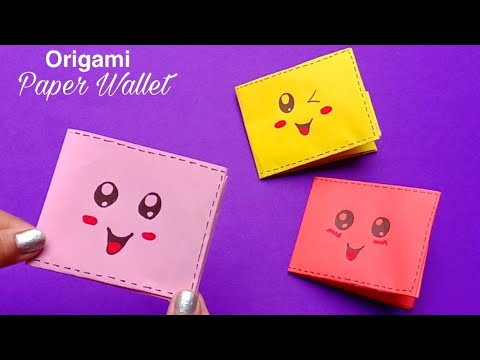 Origami Paper Wallet | Paper Wallet | DIY Paper wallet . - YouTube