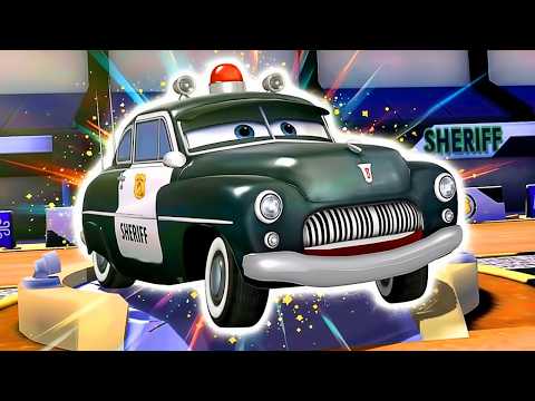 Radiator Springs Police Cruiser! | Sheriff Fast as Lightning Track Showcase