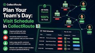 Plan Your Team's Day: Visit Schedule in CollectRoute 🗺️