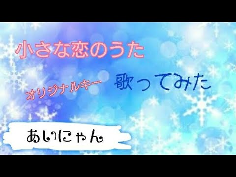 【オリジナルキー】小さな恋のうた【あいにゃん】
