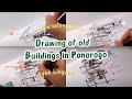 Menggambar Gedung di Ponorogo dengan Pulpen | Sketch