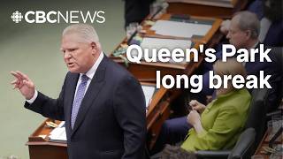 Why Ontario's legislature won't return until Oct. 27