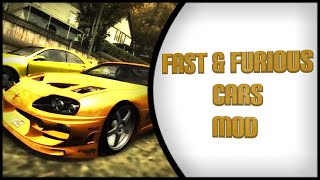 NFS™ Most Wanted Fast and Furious Cars Pack Mod Install