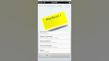 UIView Animations Demo, iOS6, xcode 4.5