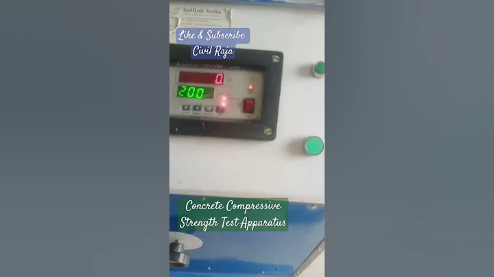 Concrete compressive strength test apparatus #test #strength #concrete #civilraja