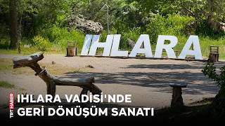 Ihlara Vadisinde Çalışan Iki Kişi Kurumuş Dalları Sanat Eserine Dönüştürüyor