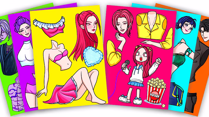 KPOP DEMON HUNTERS - HAPPY FAMILY of HUNTRIX MIRA and SAJA BOYS | Sticker Book diy