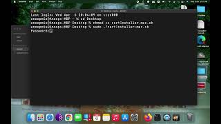 Root Certificate Installer for Mac OS