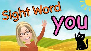 Learn the Sight Word you Kindergarten Sight Words for Kids Learn to Read