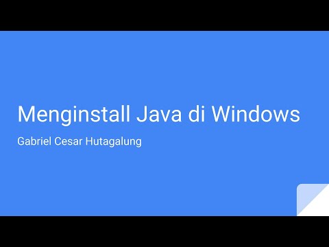 2 - Menginstall Java di Windows - YouTube