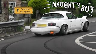 LOUD Cars WAKE UP Sleepy Village Leaving a Car Show!