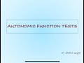 AUTONOMIC FUNCTION TEST