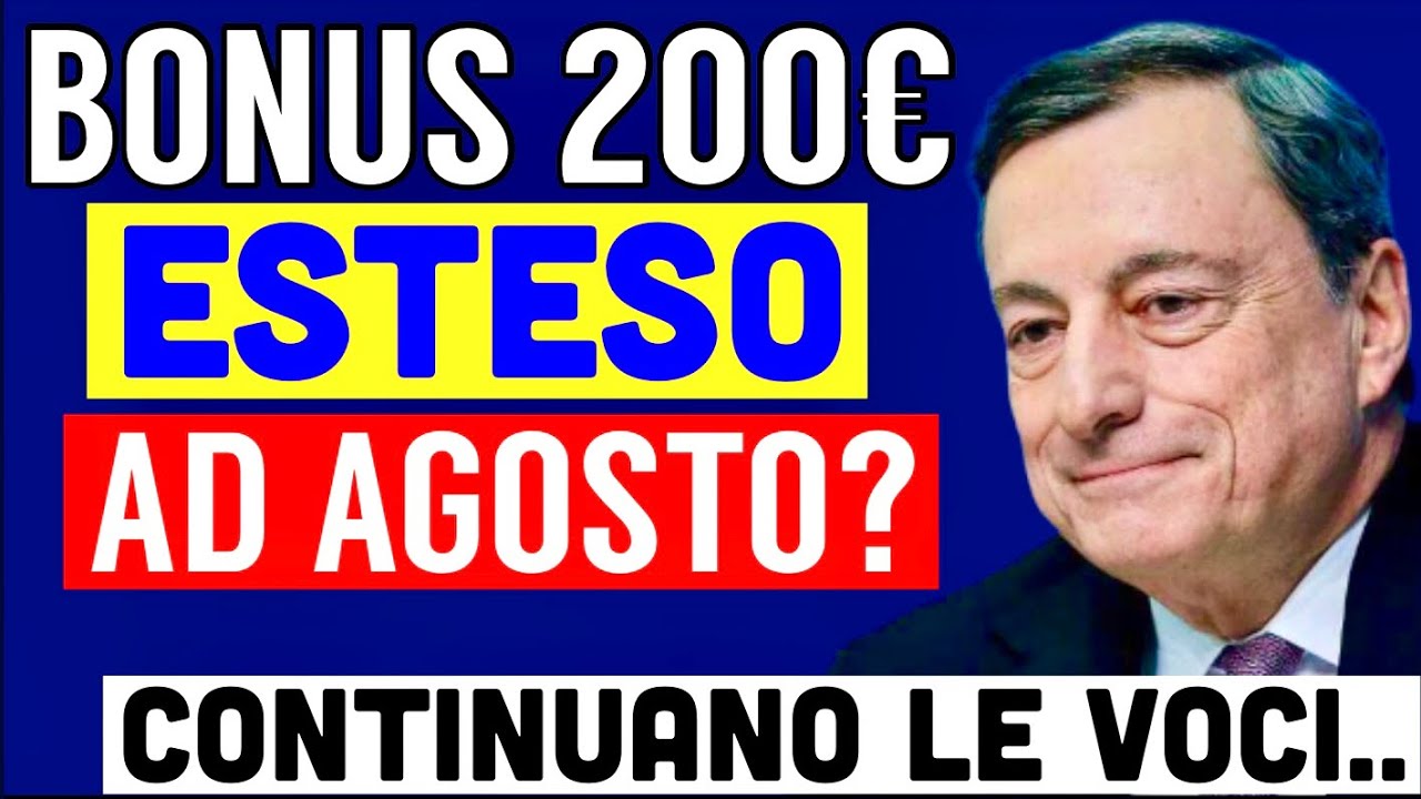  BONUS 200 ESTESO ANCHE AD AGOSTO CONTINUANO INCESSANTI LE VOCI 