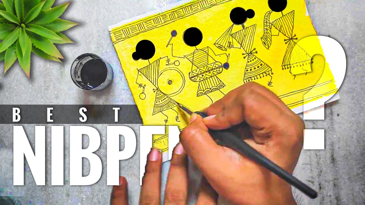 I Found Best Nib pen for Madhubani Painting, Mithila painting, indian folk art