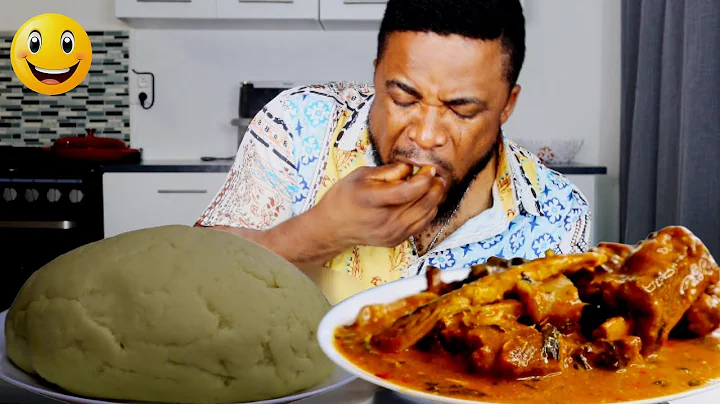 MAN ALONE MUKBANG | FUFU AND ASSORTED OGBONO SOUP | ASMR AFRICAN FOOD MUKBANG 