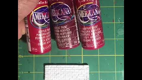 Easy way to make brick effects using foam board