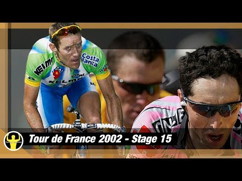 Tour de France 2002 - stage 15(Les Deux Alpes) - Botero & Merckx breakaway, Beloki attacks Armstrong