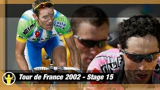 Tour de France 2002 - stage 15(Les Deux Alpes) - Botero & Merckx breakaway, Beloki attacks Armstrong