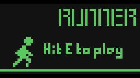 CHIP-8 RUNNER Gameplay