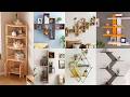 Modern Wooden Corner Shelf Design Idea 2025/New Wooden Wall Racks Decoration For Living Room/Bedroom