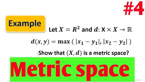 Metric space example ||lec#4||maths by Zahfran